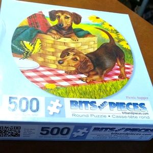 Bits and Pieces puzzle. Picnic Supper. 500 pieces